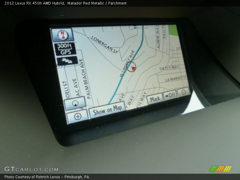 Navigation of 2012 RX 450h AWD Hybrid