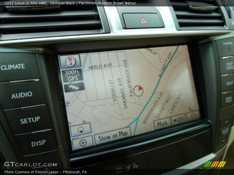 Navigation of 2012 LS 460 AWD