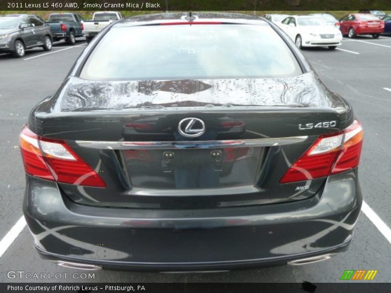 Smoky Granite Mica / Black 2011 Lexus LS 460 AWD
