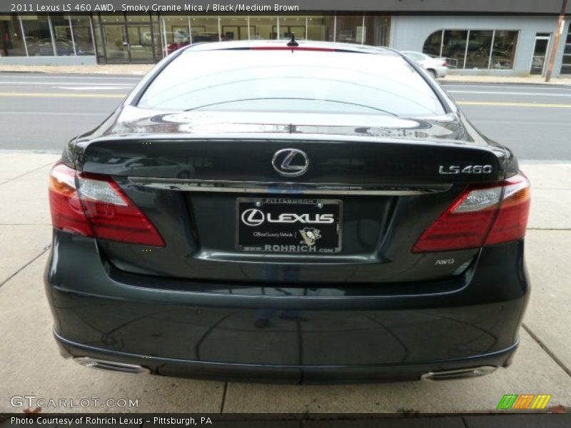 Smoky Granite Mica / Black/Medium Brown 2011 Lexus LS 460 AWD