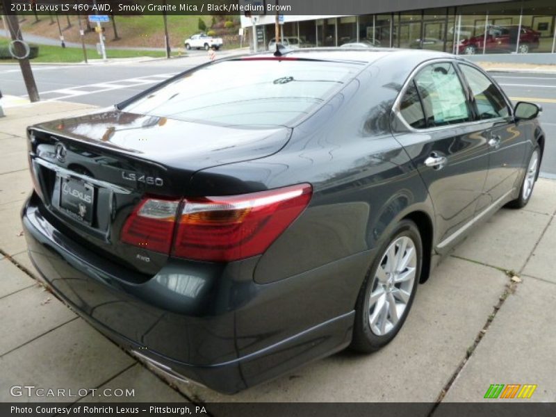 Smoky Granite Mica / Black/Medium Brown 2011 Lexus LS 460 AWD
