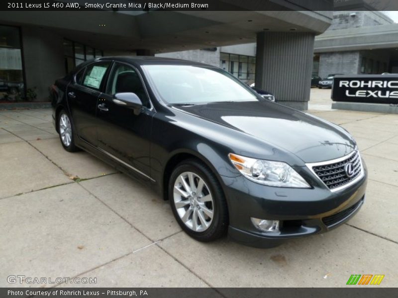 Smoky Granite Mica / Black/Medium Brown 2011 Lexus LS 460 AWD