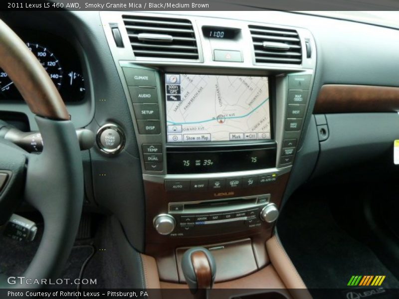 Smoky Granite Mica / Black/Medium Brown 2011 Lexus LS 460 AWD