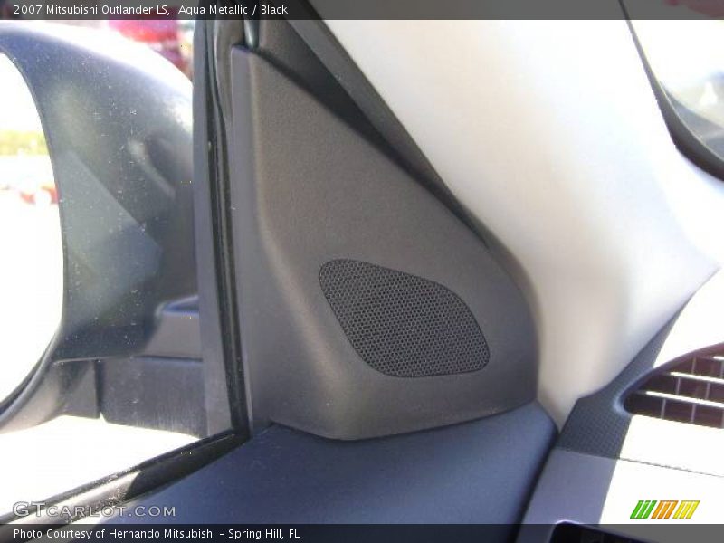 Aqua Metallic / Black 2007 Mitsubishi Outlander LS