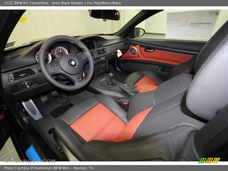  2012 M3 Convertible Fox Red/Black/Black Interior