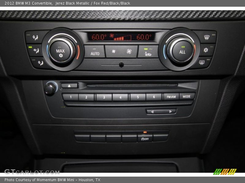 Controls of 2012 M3 Convertible