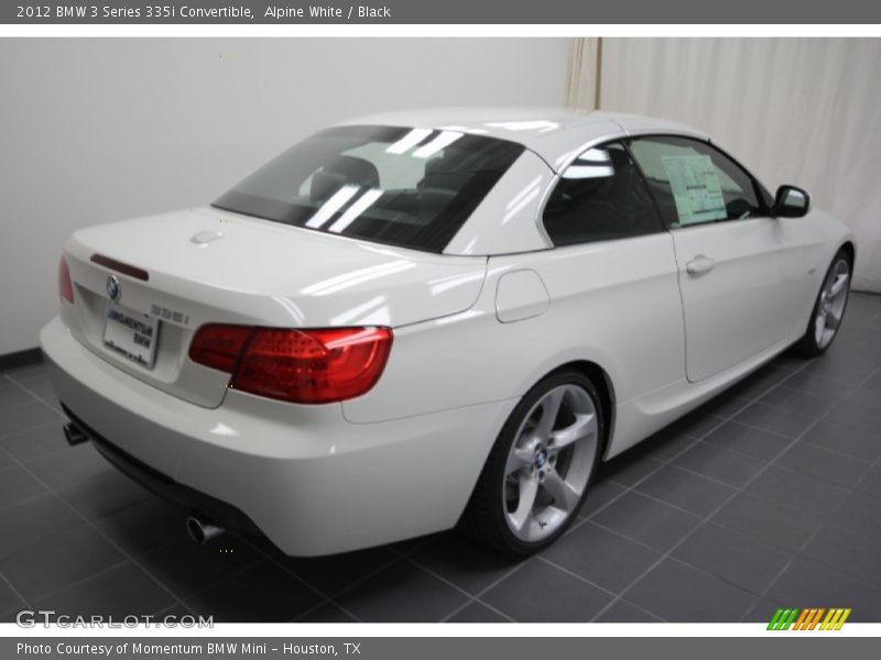 Alpine White / Black 2012 BMW 3 Series 335i Convertible