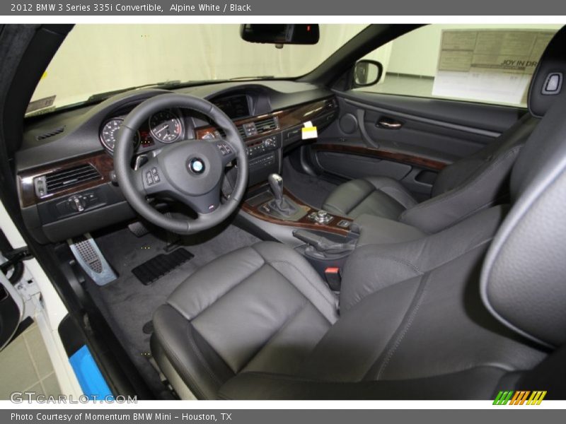 Alpine White / Black 2012 BMW 3 Series 335i Convertible