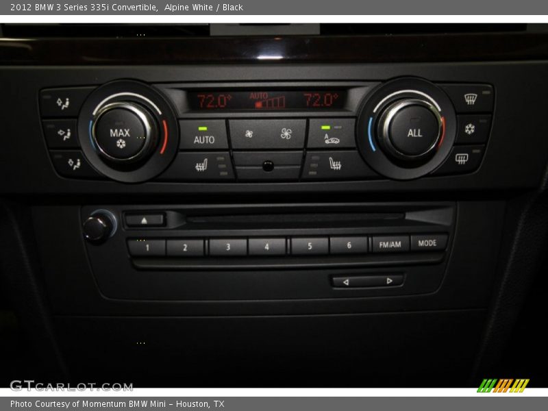 Controls of 2012 3 Series 335i Convertible