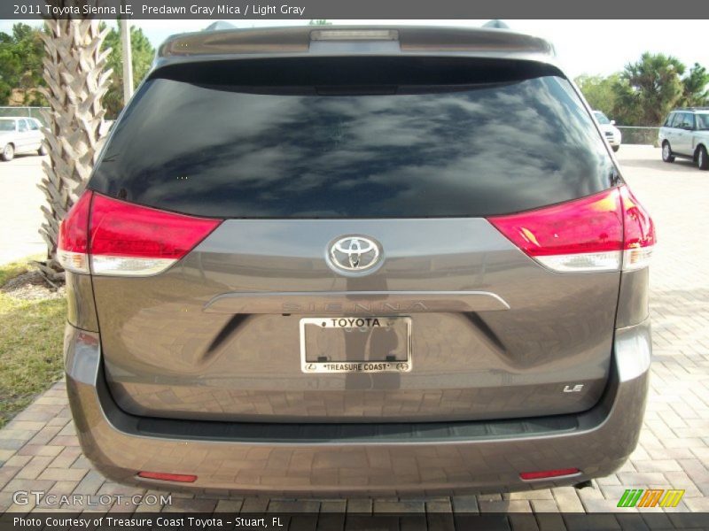 Predawn Gray Mica / Light Gray 2011 Toyota Sienna LE