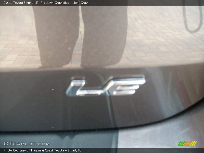 Predawn Gray Mica / Light Gray 2011 Toyota Sienna LE