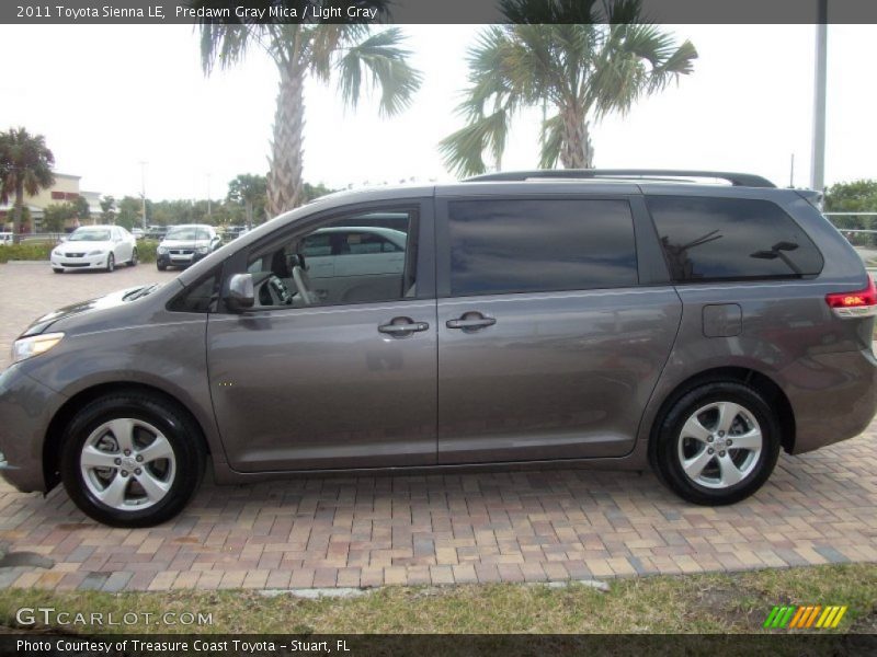Predawn Gray Mica / Light Gray 2011 Toyota Sienna LE