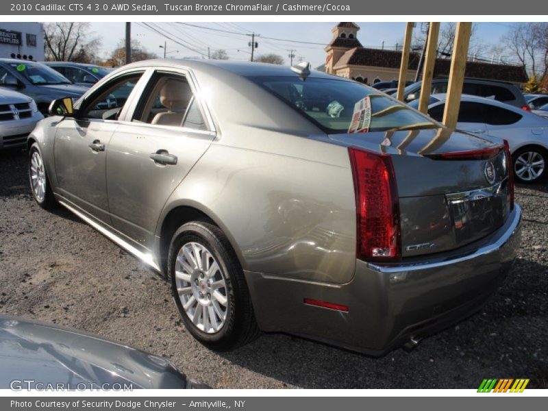 Tuscan Bronze ChromaFlair / Cashmere/Cocoa 2010 Cadillac CTS 4 3.0 AWD Sedan