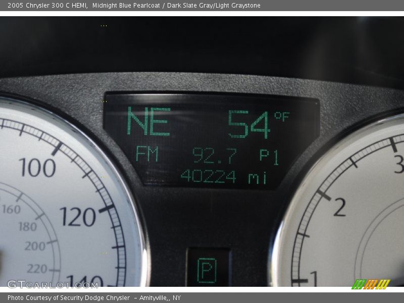 Midnight Blue Pearlcoat / Dark Slate Gray/Light Graystone 2005 Chrysler 300 C HEMI
