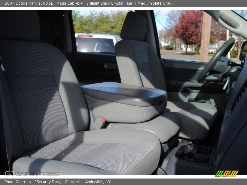 Brilliant Black Crystal Pearl / Medium Slate Gray 2007 Dodge Ram 1500 SLT Mega Cab 4x4