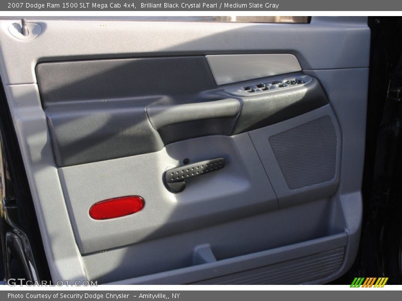 Brilliant Black Crystal Pearl / Medium Slate Gray 2007 Dodge Ram 1500 SLT Mega Cab 4x4