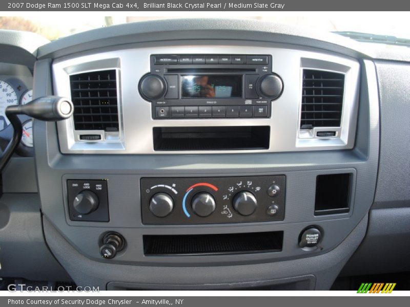 Brilliant Black Crystal Pearl / Medium Slate Gray 2007 Dodge Ram 1500 SLT Mega Cab 4x4