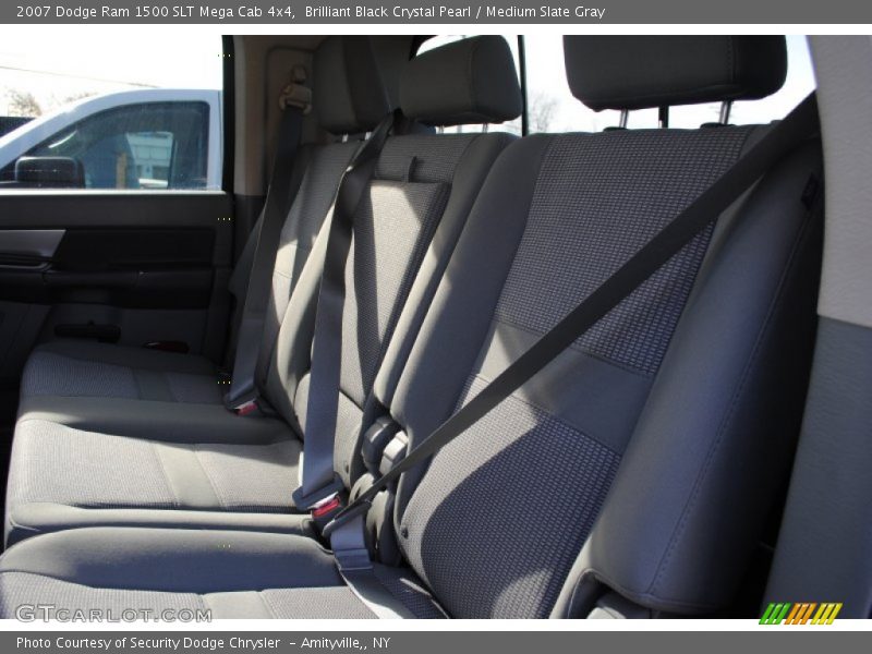 Brilliant Black Crystal Pearl / Medium Slate Gray 2007 Dodge Ram 1500 SLT Mega Cab 4x4