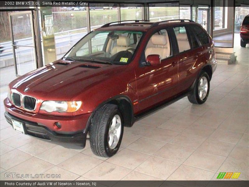 Siena Red Metallic / Grey 2002 BMW X5 3.0i