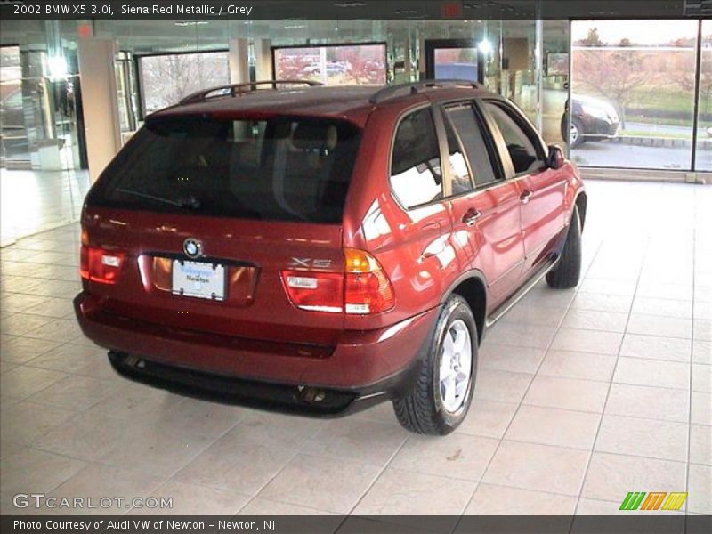 Siena Red Metallic / Grey 2002 BMW X5 3.0i