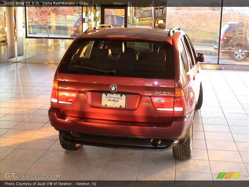 Siena Red Metallic / Grey 2002 BMW X5 3.0i