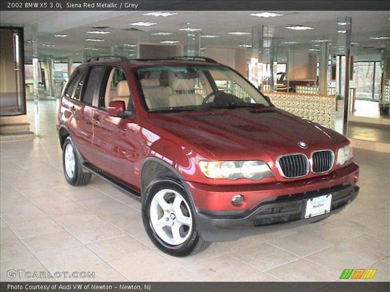 Siena Red Metallic / Grey 2002 BMW X5 3.0i