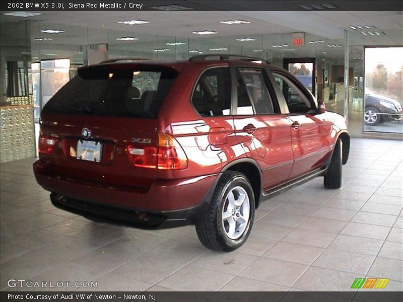 Siena Red Metallic / Grey 2002 BMW X5 3.0i
