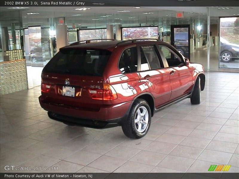Siena Red Metallic / Grey 2002 BMW X5 3.0i