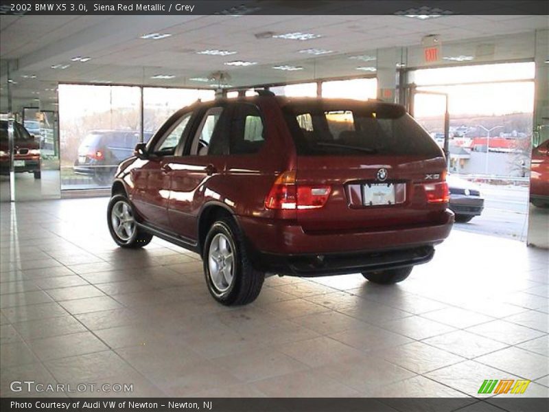 Siena Red Metallic / Grey 2002 BMW X5 3.0i