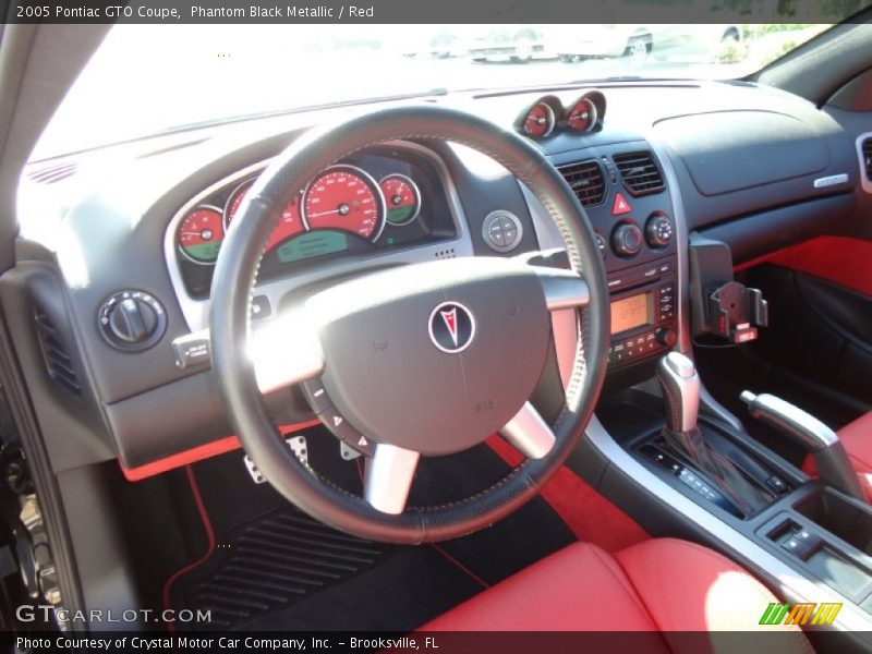 Phantom Black Metallic / Red 2005 Pontiac GTO Coupe