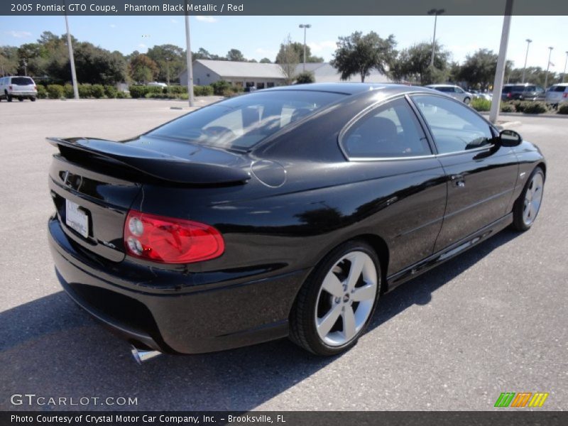 Phantom Black Metallic / Red 2005 Pontiac GTO Coupe