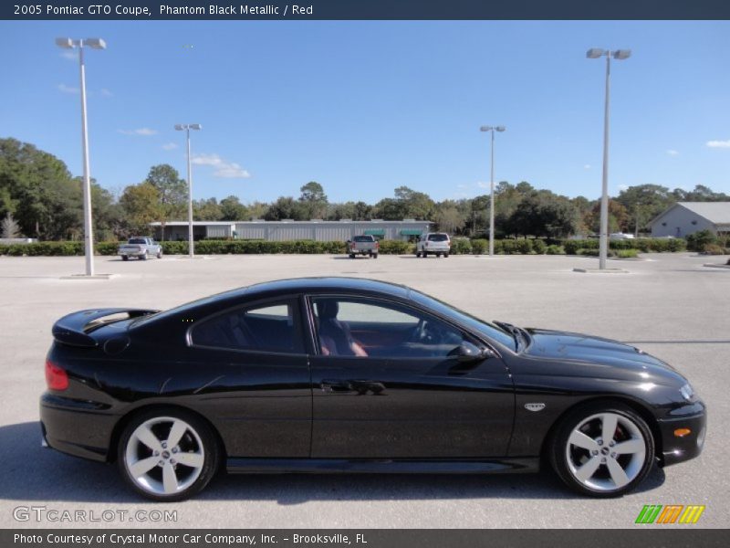 Phantom Black Metallic / Red 2005 Pontiac GTO Coupe