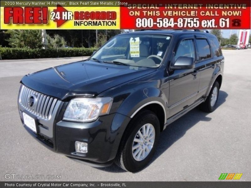 Black Pearl Slate Metallic / Stone 2010 Mercury Mariner I4 Premier