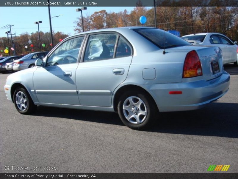 Glacier Blue / Gray 2005 Hyundai Accent GLS Sedan