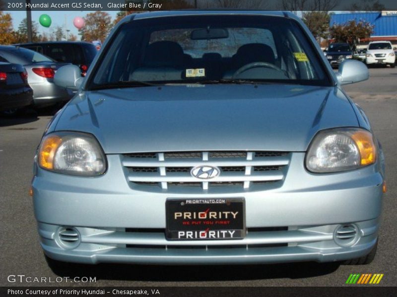 Glacier Blue / Gray 2005 Hyundai Accent GLS Sedan