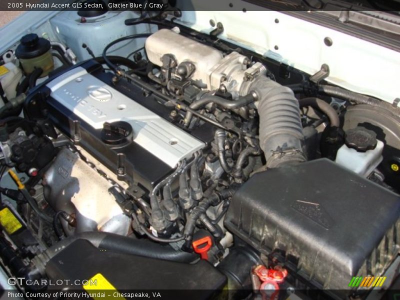 Glacier Blue / Gray 2005 Hyundai Accent GLS Sedan
