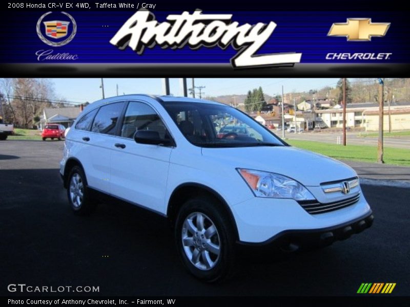 Taffeta White / Gray 2008 Honda CR-V EX 4WD