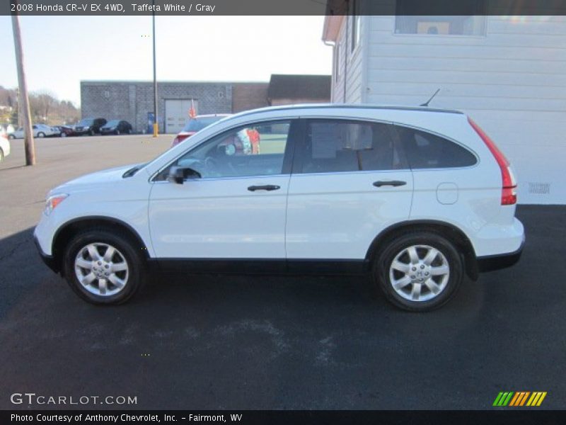 Taffeta White / Gray 2008 Honda CR-V EX 4WD