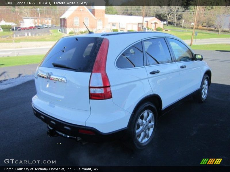 Taffeta White / Gray 2008 Honda CR-V EX 4WD