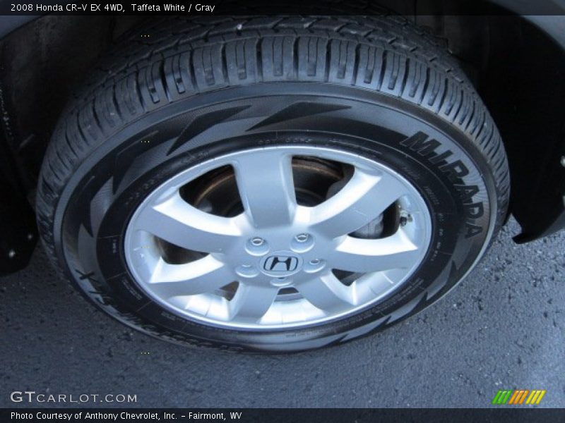 Taffeta White / Gray 2008 Honda CR-V EX 4WD