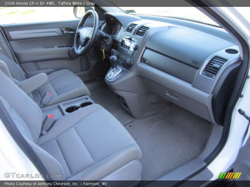 Taffeta White / Gray 2008 Honda CR-V EX 4WD