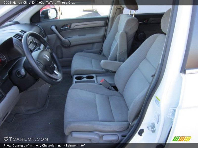 Taffeta White / Gray 2008 Honda CR-V EX 4WD