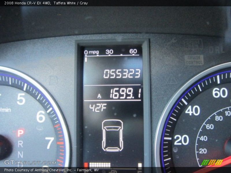 Taffeta White / Gray 2008 Honda CR-V EX 4WD