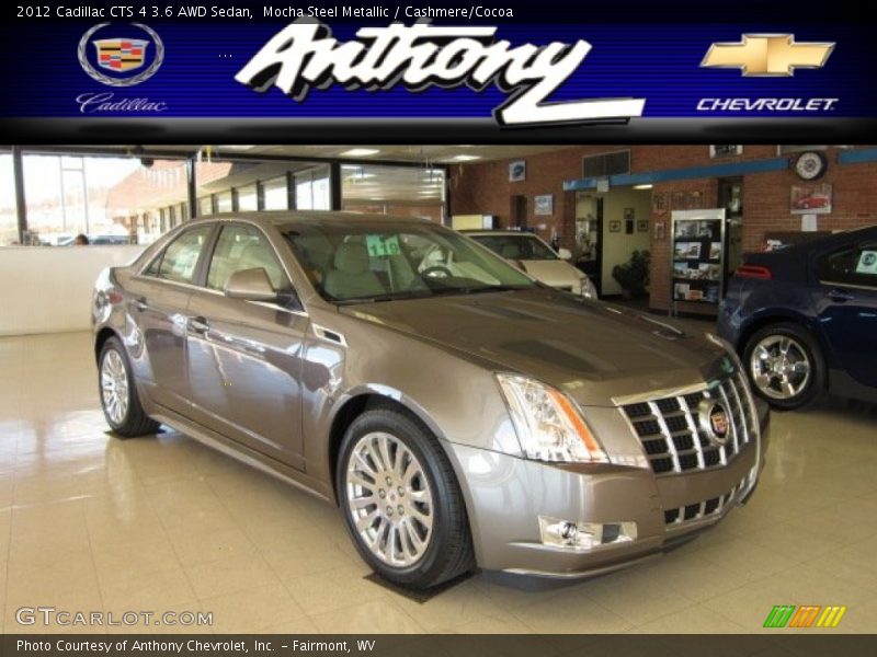 Mocha Steel Metallic / Cashmere/Cocoa 2012 Cadillac CTS 4 3.6 AWD Sedan