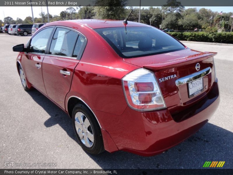 Red Brick / Beige 2011 Nissan Sentra 2.0