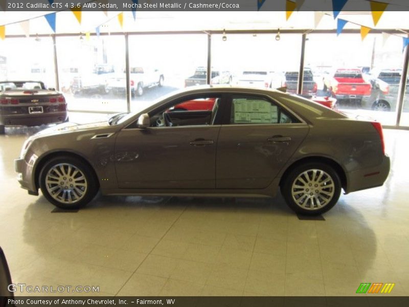 Mocha Steel Metallic / Cashmere/Cocoa 2012 Cadillac CTS 4 3.6 AWD Sedan
