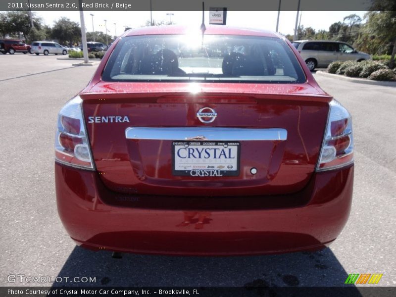 Red Brick / Beige 2011 Nissan Sentra 2.0