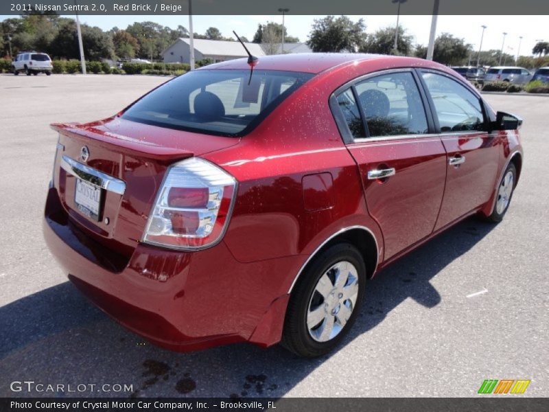 Red Brick / Beige 2011 Nissan Sentra 2.0