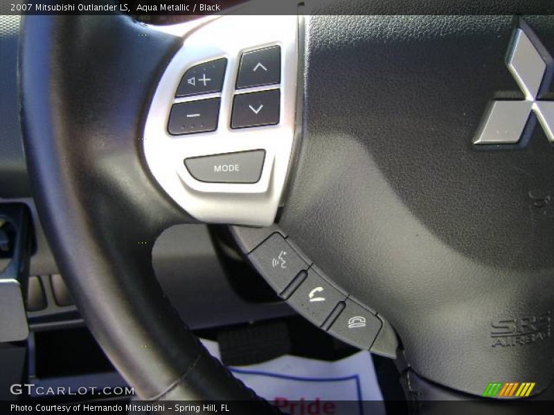 Aqua Metallic / Black 2007 Mitsubishi Outlander LS