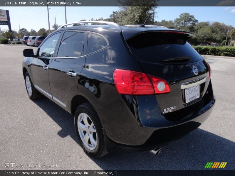 Wicked Black / Gray 2011 Nissan Rogue SV